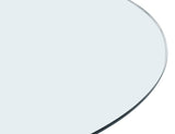 8mm Round Clear Tempered Glass Top