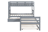 Triple Bunkbed With Trundle And Drawers (Twin Size) by Mollai Collections | Bel Furniture