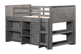 5 Piece Twin Low Loft Storage Bed Set by Mollai Collections | Bel Furniture