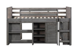 5 Piece Twin Low Loft Storage Bed Set by Mollai Collections | Bel Furniture