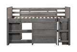 5 Piece Twin Low Loft Storage Bed Set by Mollai Collections | Bel Furniture
