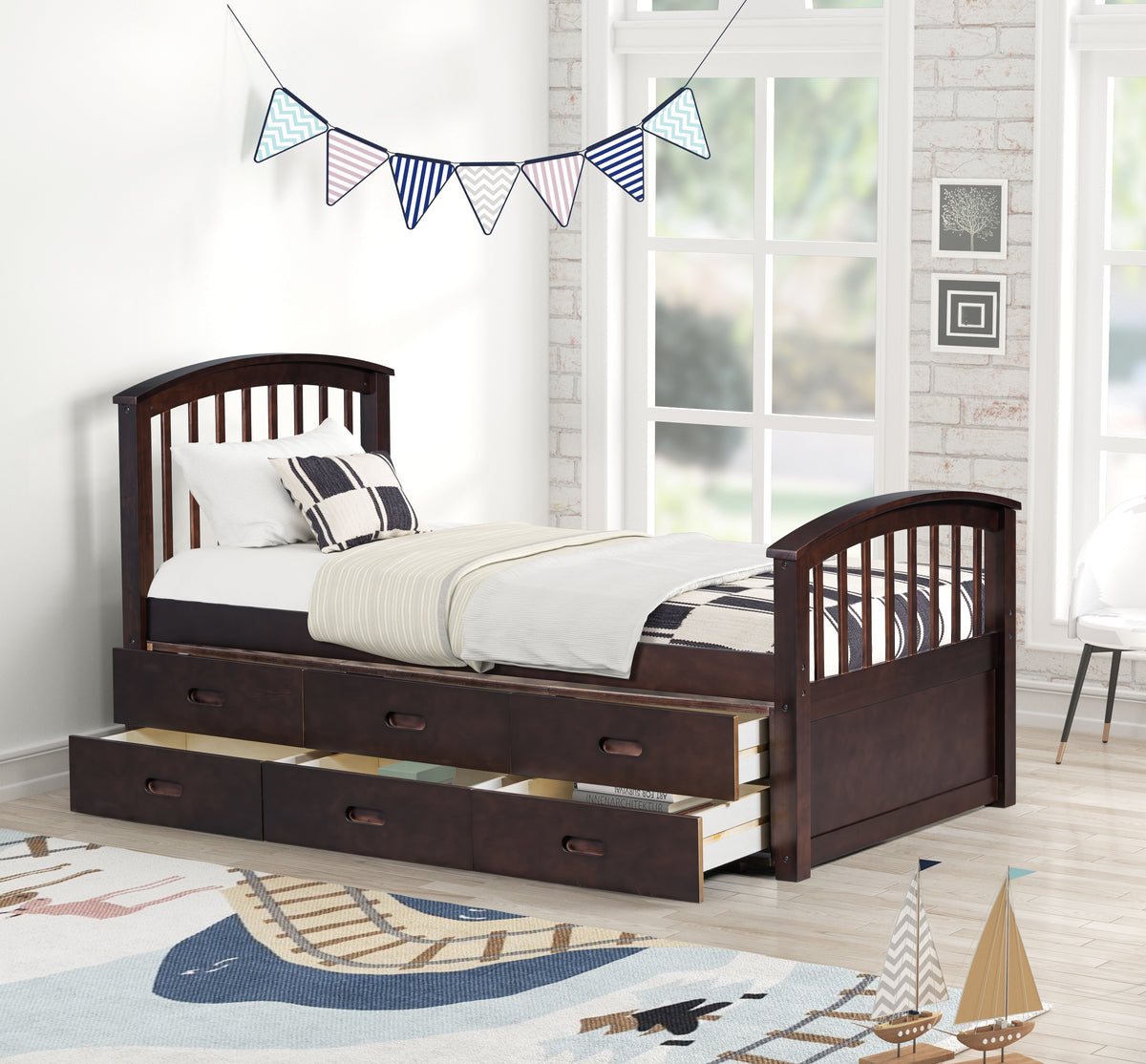 Captain Twin Bed by Mollai Collections | Bel Furniture