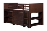 5 PIECE TWIN LOW LOFT STORAGE BED SET by Mollai Collections | Bel Furniture