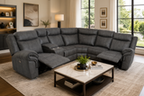 Galloway Gray 3-Piece Power Reclining Sectional with Console