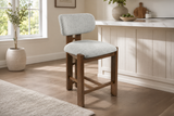 Avery Light Gray Upholstered Counter Height Stool