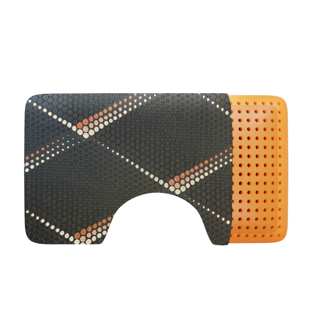 Copper Ice Surround Cooling Latex Pillow – Shoulder Cutout Design