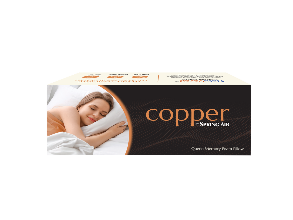 Copper Ice Surround Cooling Latex Pillow – Shoulder Cutout Design