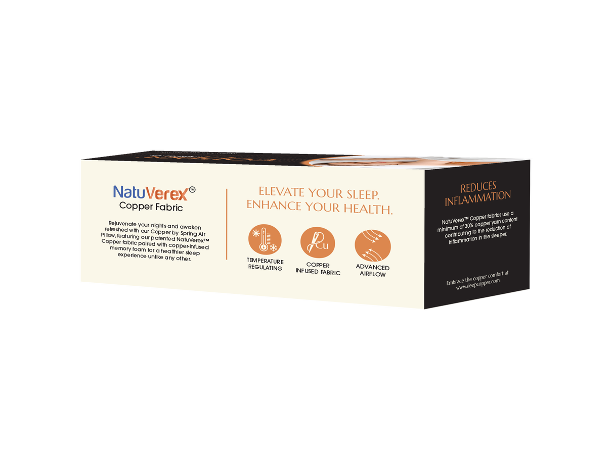 Copper Ice Ventilated Latex Cooling Pillow – Regular Loft