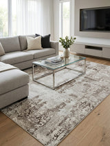 .Darica Brown Power-Loomed Area Rug - 6' 6" x 9' 0"