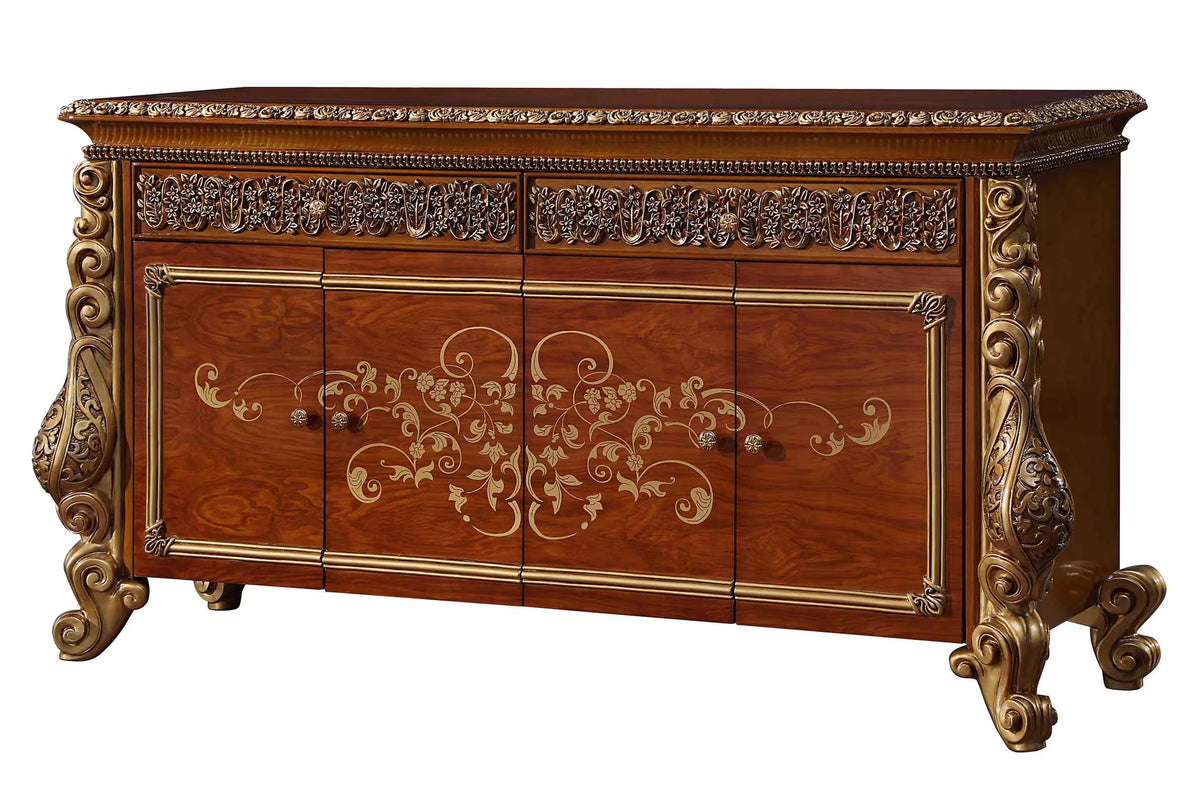 Buffet cabinet and Mirror by Mollai Collections | Bel Furniture