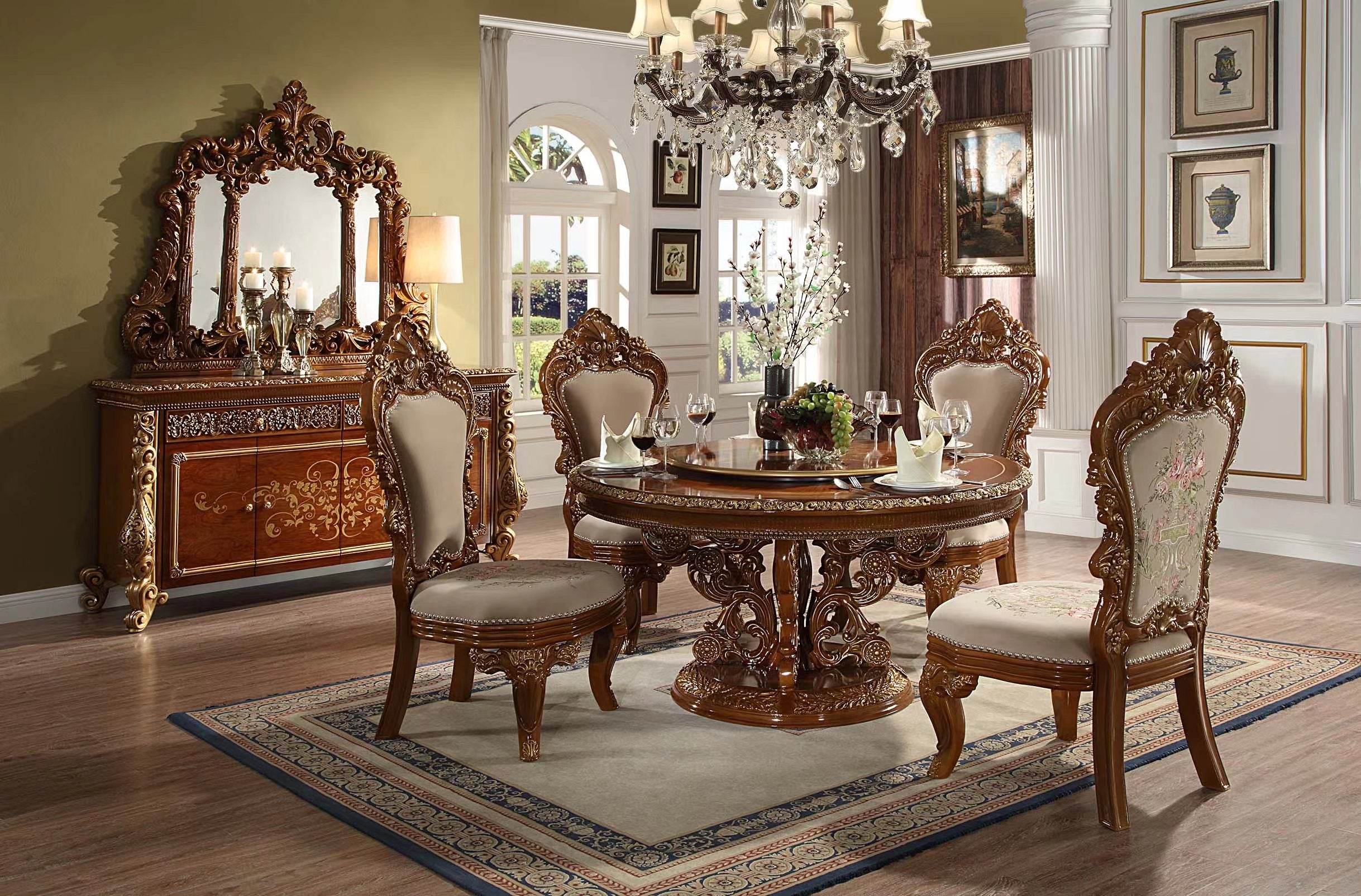 7 Piece Round Dining Room Set