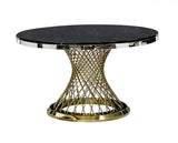 6 PIECE ROUND DINING ROOM SET by Mollai Collections | Bel Furniture