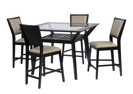 5 Piece Pub Dining Set by Mollai Collections | Bel Furniture