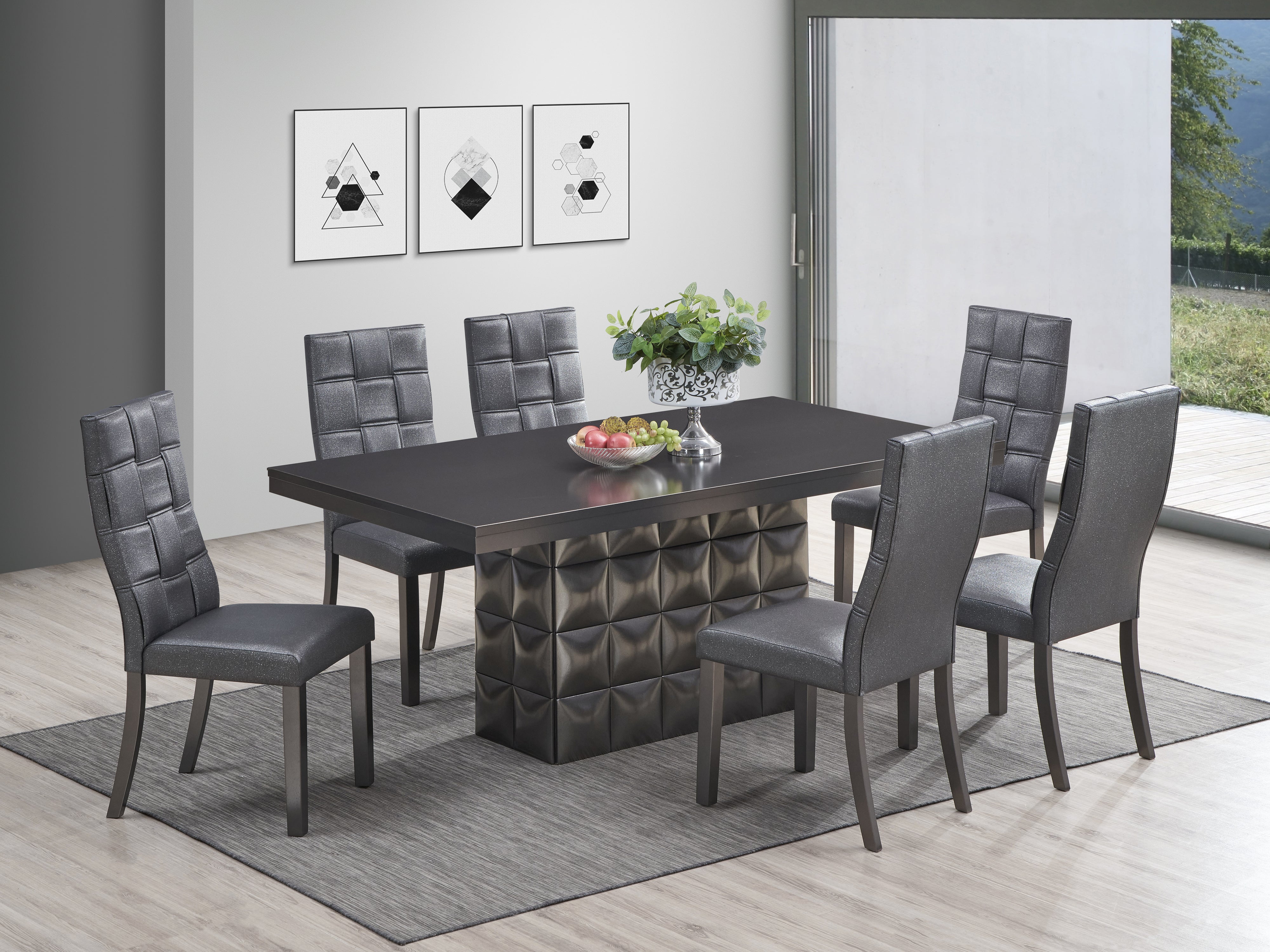 Stylish Dining Room Table Set 7 Piece for Modern Family Gatherings