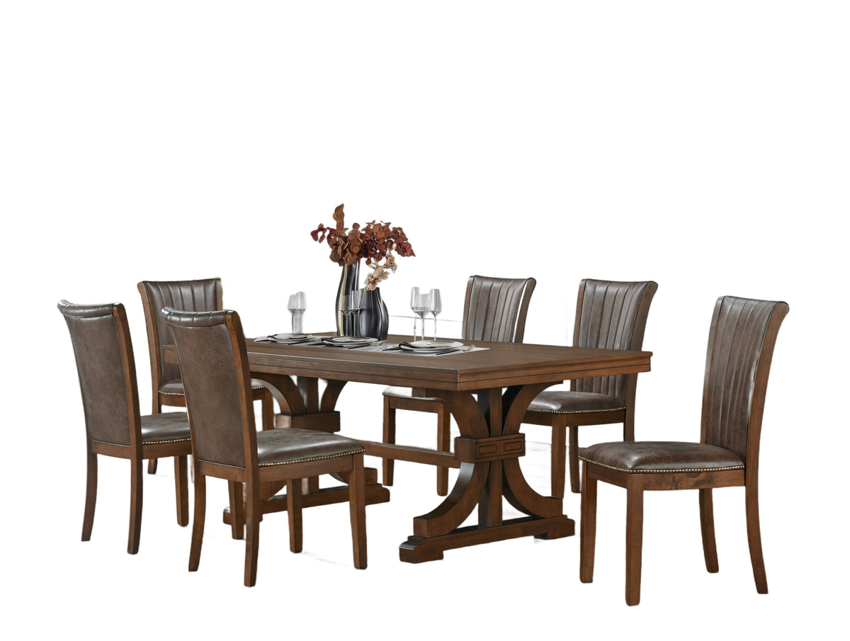 7 Piece Dining Room Set by Mollai Collections | Bel Furniture