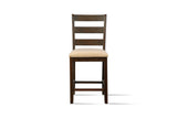 Cottage Dark Espresso 5-Piece Counter Height Pub Dining Set with Storage & Wine Rack