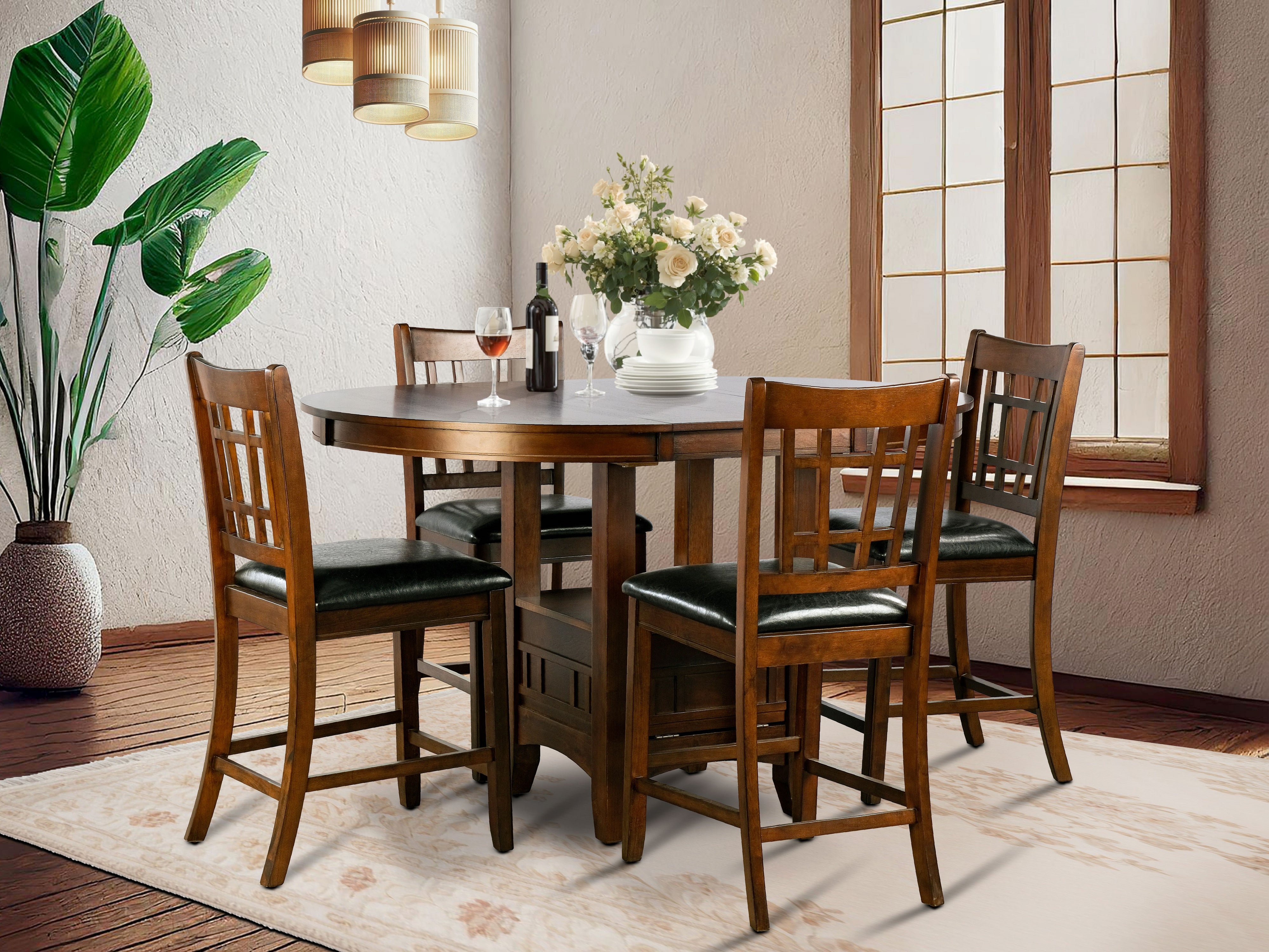 5 PIECE COUNTER HEIGHT DINING SET