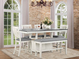 6 PIECE PUB DINING ROOM SET by Mollai Collections | Bel Furniture