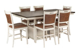 7 Piece Pub Dining Room Set by Mollai Collections | Bel Furniture
