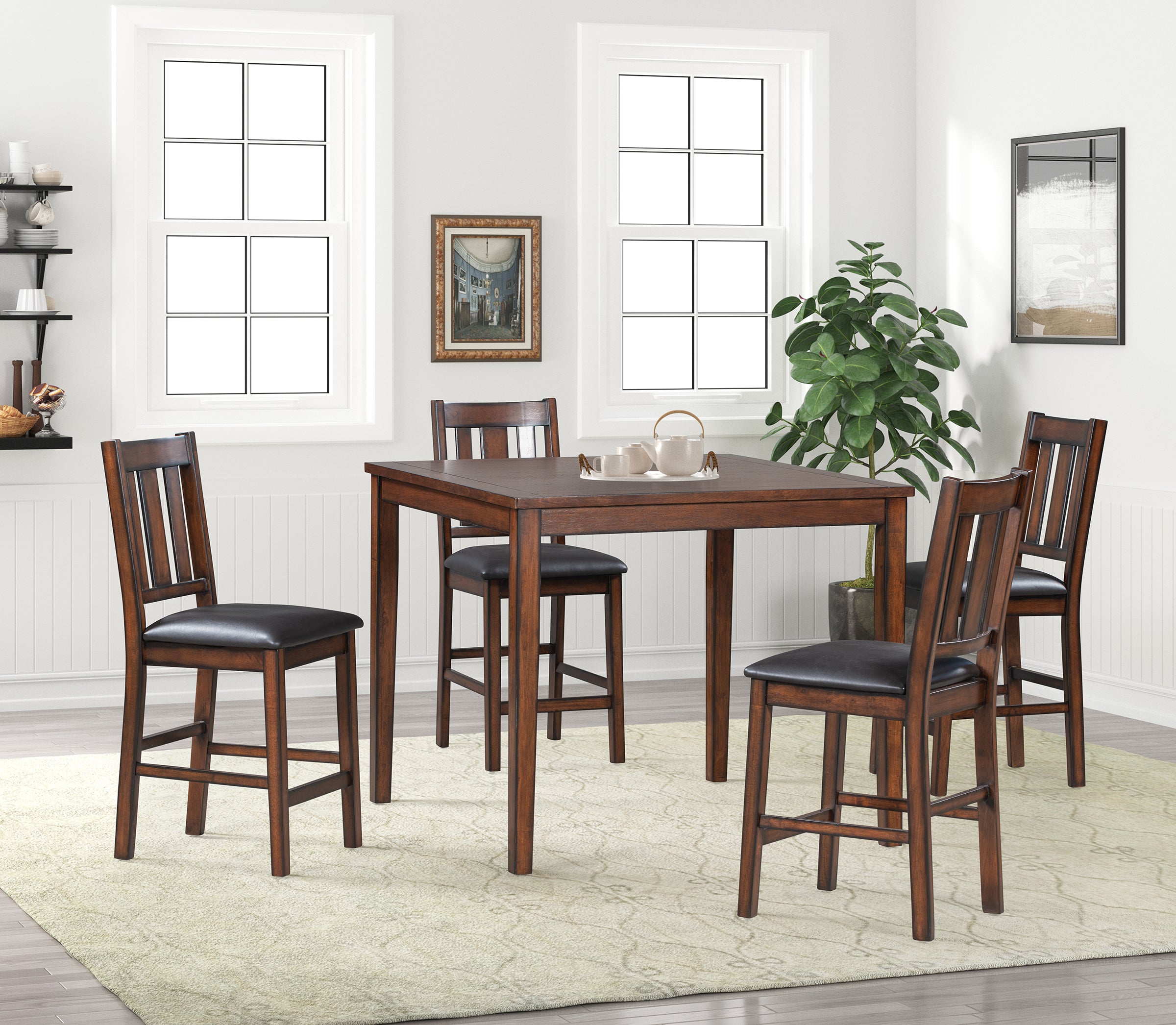 5 Piece Counter Height Dining Room Set