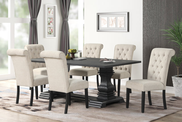 7 Piece Dining Room Set by Mollai Collections | Bel Furniture