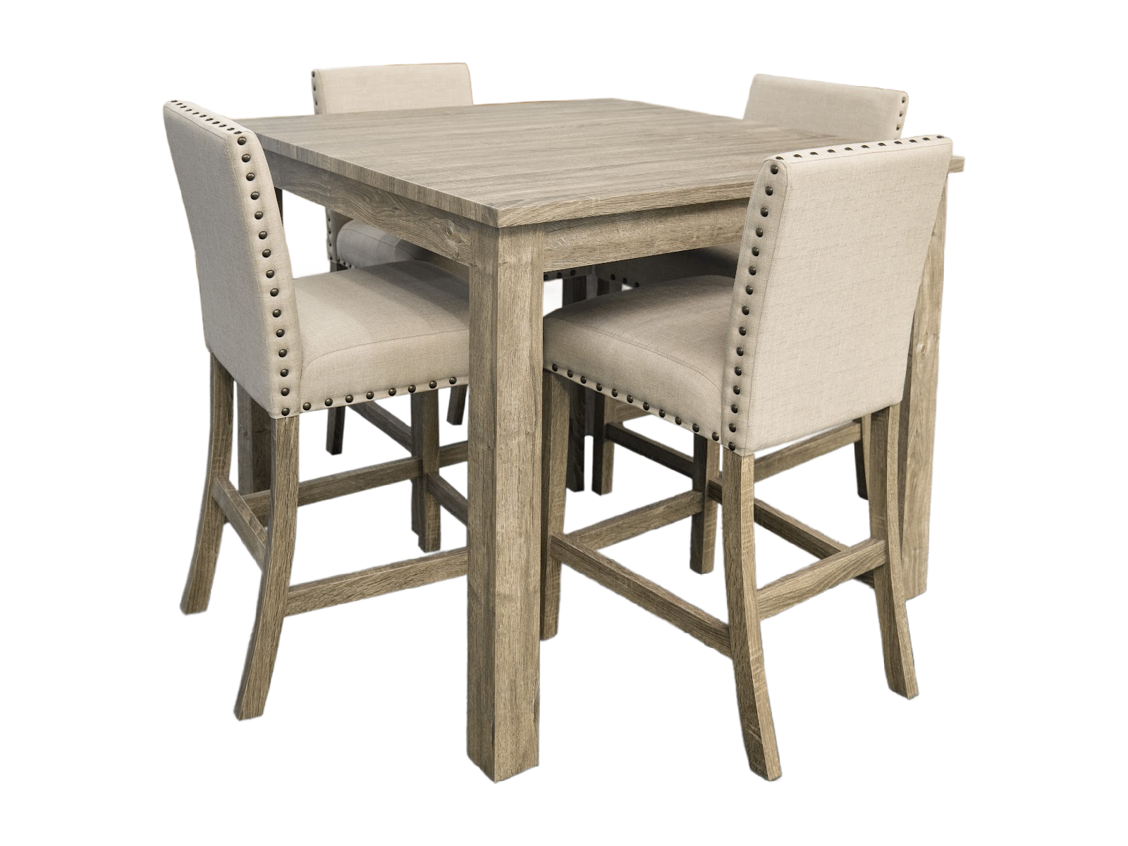 5 Piece Square Pub Dining Room Set