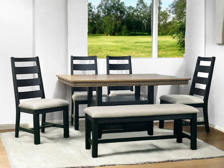 6 Piece Dining Room Set by Mollai Collections | Bel Furniture