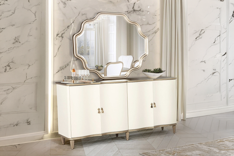 Pearl White & Champagne Sideboard Buffet Server