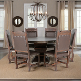 HACIENDA 7 PIECE ROUND DINING ROOM SET by Mollai Collections | Bel Furniture