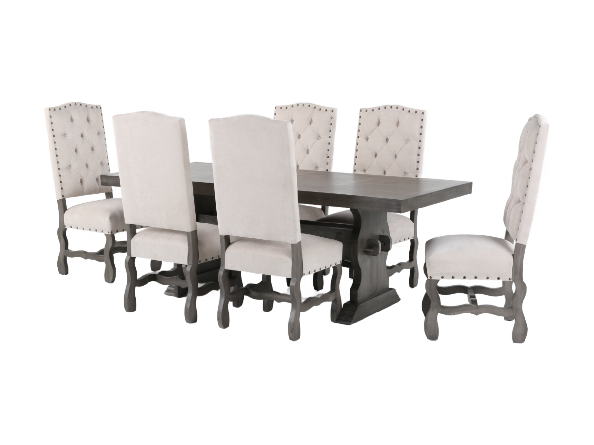 7 Piece Dining Room Set by Mollai Collections | Bel Furniture