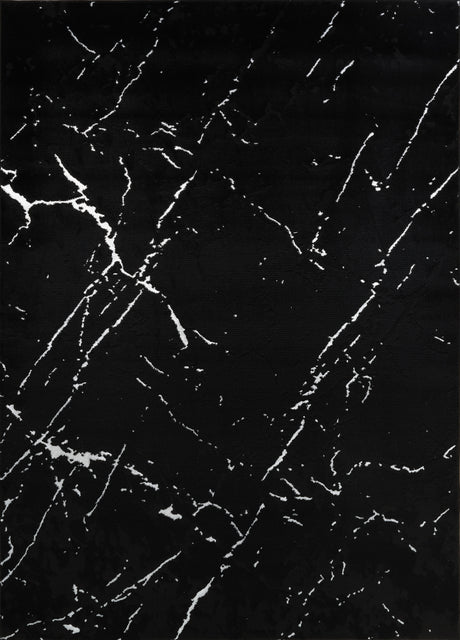 Black marble texture with white veins