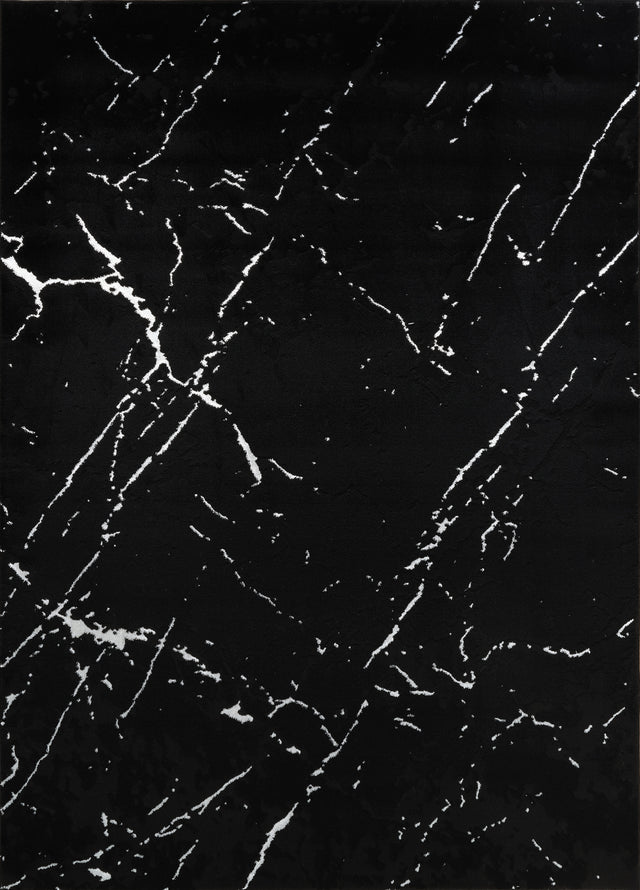 Black marble texture with white veins