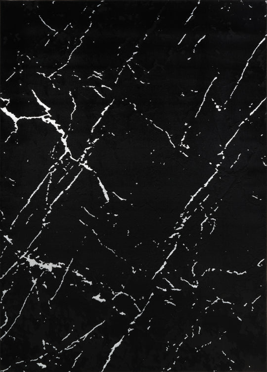 Black marble texture with white veins