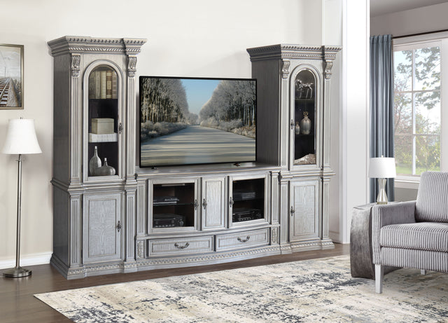 Grand-Platinum 5 Piece Entertainment Center by Mollai Collections | Bel Furniture