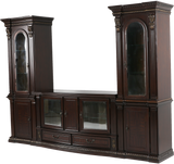 Grand-Cherry 5 Piece Entertainment Center by Mollai Collections | Bel Furniture