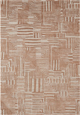 .Melet Terracotta Power-Loomed Area Rug - 6' 6" x 9' 0"