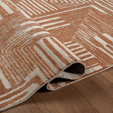 .Melet Terracotta Power-Loomed Area Rug - 6' 6" x 9' 0"
