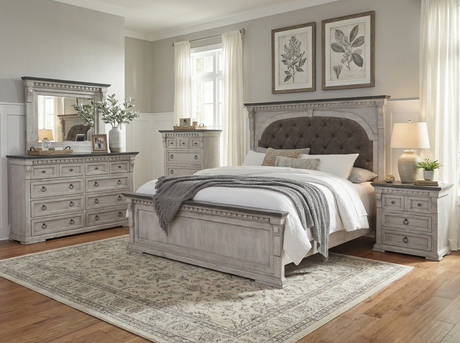 Alamo 6 Piece Weathered Gray Bedroom Set - view 11