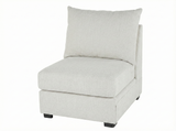 Armless Chair – Ivory Sectional Extension Seat