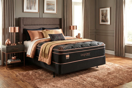 Camryn Copper ET Supreme Firm Hybrid Mattress by Spring Air – 17" Quilted Extra Firm - view 9