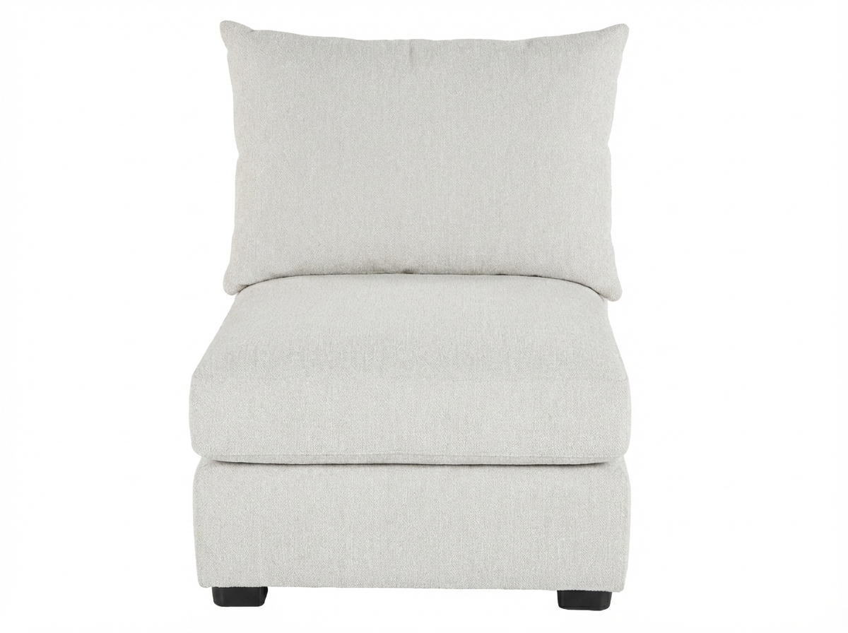 Armless Chair – Ivory Sectional Extension Seat