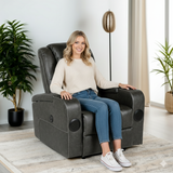 Power Recliner with Bluetooth Speakers, Storage, and Cup Holders