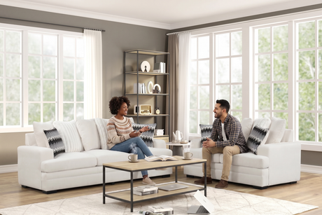 Beige 2-Piece Performance Fabric Sofa & Loveseat Set - view 2