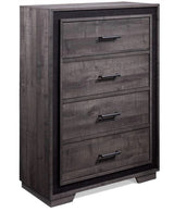 Gray 4 Drawer Chest