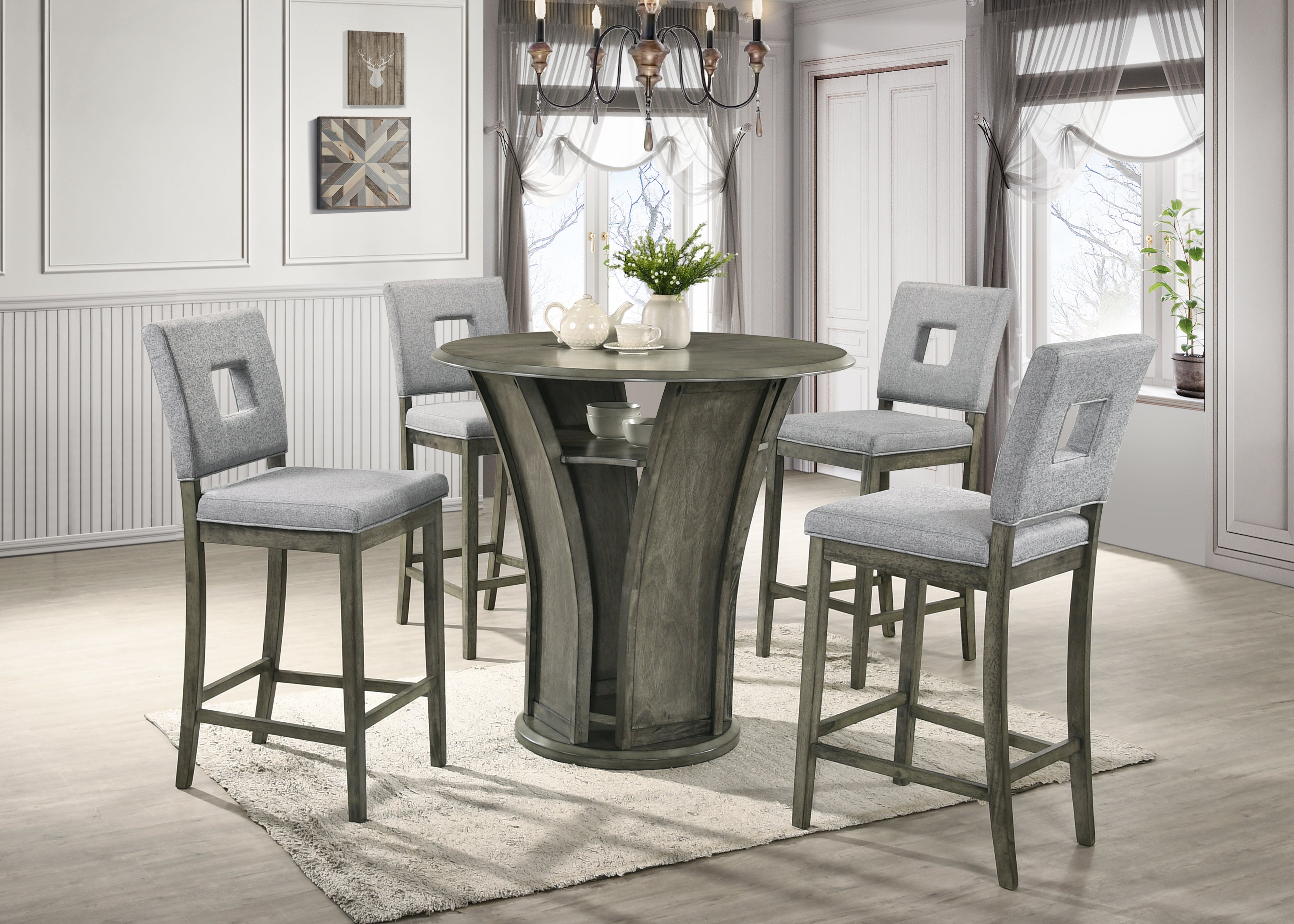 5 PIECE PUB DINING ROOM SET