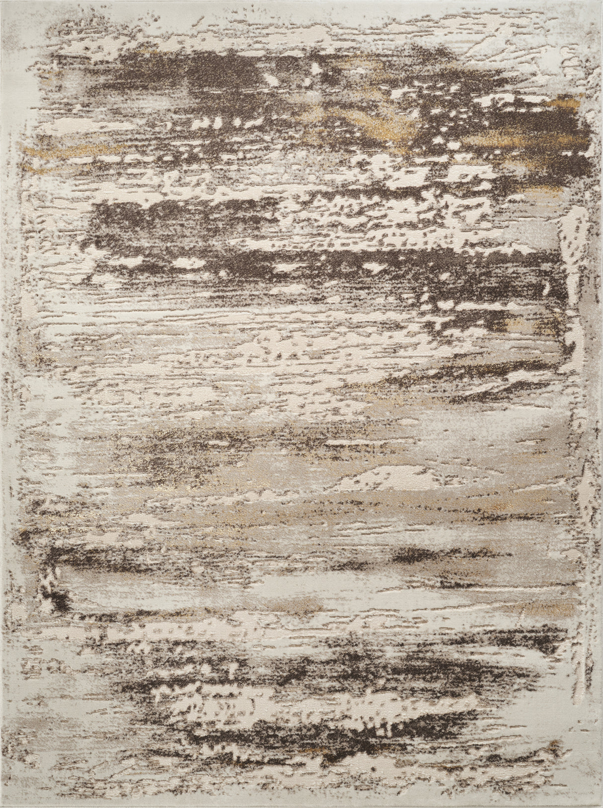 Abstract art piece with brown, black, and beige colors on a textured surface.