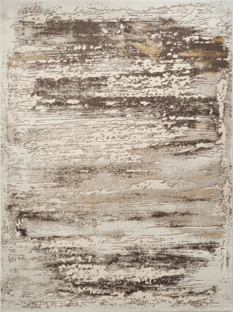 Abstract art piece with brown, black, and beige colors on a textured surface.