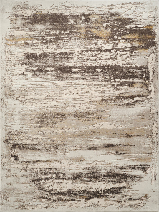 Abstract art piece with brown, black, and beige colors on a textured surface.