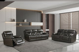 3 Piece Living Room Set: Power Reclining Sofa, Power Reclining Chair, Stationary Loveseat by Sara Collections | Bel Furniture