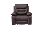 3 Piece Living Room Set: Power Reclining Sofa, Power Reclining Chair, Stationary Loveseat by Sara Collections | Bel Furniture
